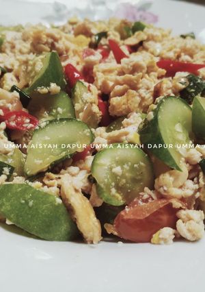 Foto resep Tumis 4T (Timun Tahu Telur Tomat)