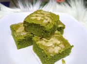 Gambar brownies matcha