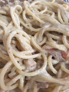 Una foto de Espaguetis con salsa de champiñones