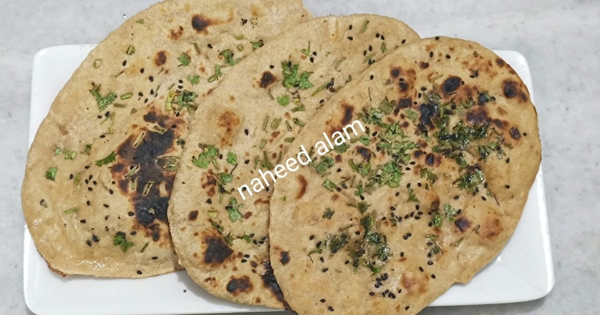Multigrain Atta Naan On Tawa Recipe by Naheed Alam - Cookpad