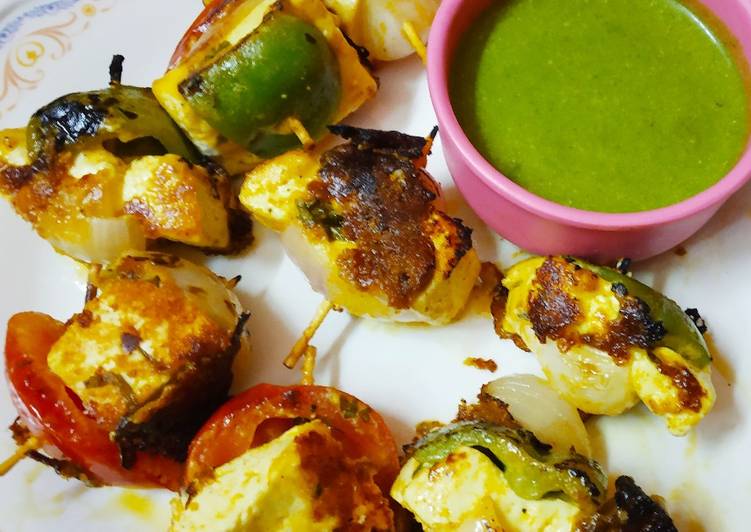 Step-by-Step Guide to Prepare Homemade Homemade Tawa paneer tikka