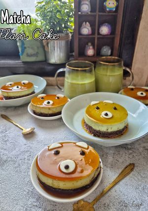Foto resep Matcha Flan Cake