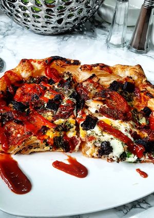 A picture of Super easy breakfast slice.