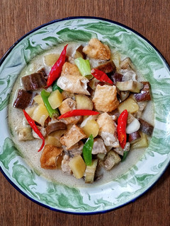 Foto resep Terong Tahu Pong Kuah Santan