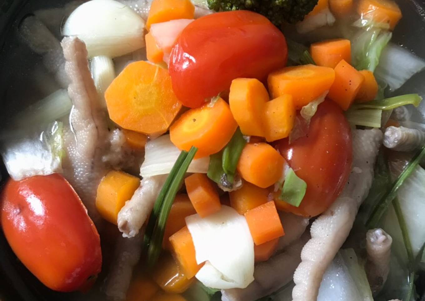 Sop ceker ayam ala dapuricha