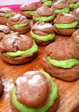 Foto resep 18. Soes vla pandan Ala Ogato Kitchen