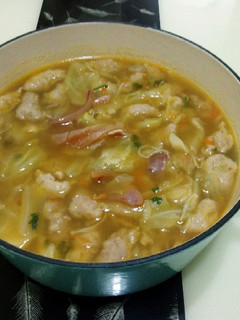 魷魚豬肉肉羹高麗菜羹湯 #紅白料理 的食譜成品照片