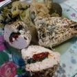 Supremas rellenas con espinaca, tomates secos y parmesano
