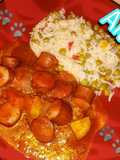 Salchichas con Verduras (uno más de mis inventos)