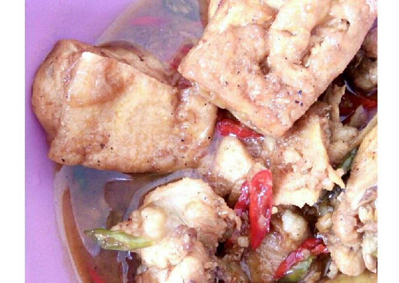 Semur Ayam Tahu Pedas
