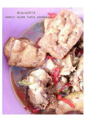 Foto resep Semur Ayam Tahu Pedas