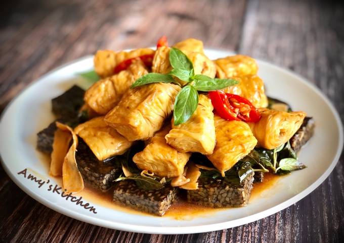 三杯米血豆腸食譜與作法by Amy S Kitchen Cookpad