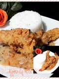 Tempura with cheese sauces