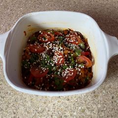 A picture of Grated aubergine stir fry.