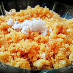A picture of Tirunelveli sweet puttu.