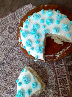 عکسی از دستور 🍰اینم اولین کیک با خامه🍰