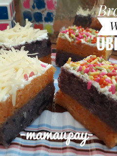 Foto resep Brownies Kukus Wortel-Ubi Ungu