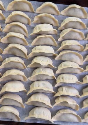 A picture of Beef and Celery Dumplings （牛肉芹菜饺子）.