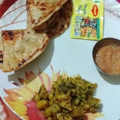 A picture of Chini ka paratha.