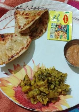 A picture of Chini ka paratha.