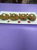 Brown chickpea (kala chana) patties/ tikki