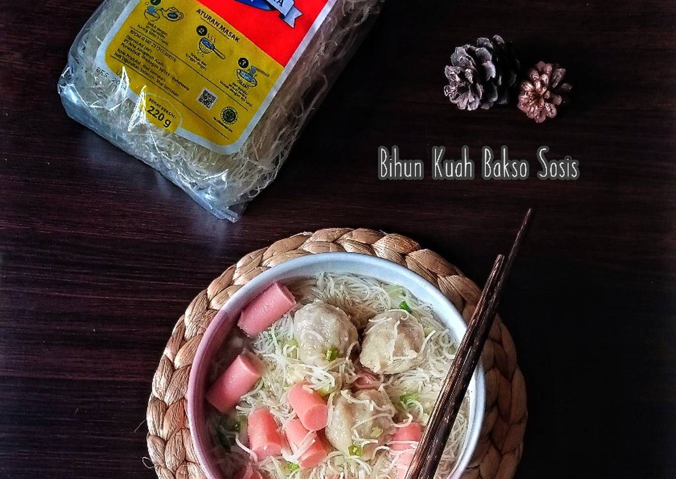 Bihun Kuah Bakso Sosis