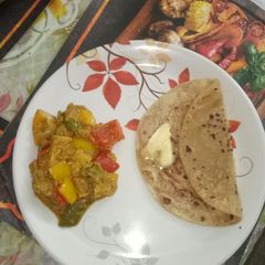A picture of Paneer Capsicum Curry.