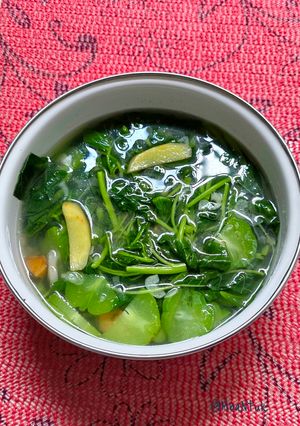 Foto resep Sayur Bening Bayam dan Labu Siam