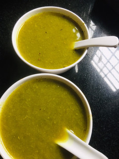 A picture of Mixed spinach soup.