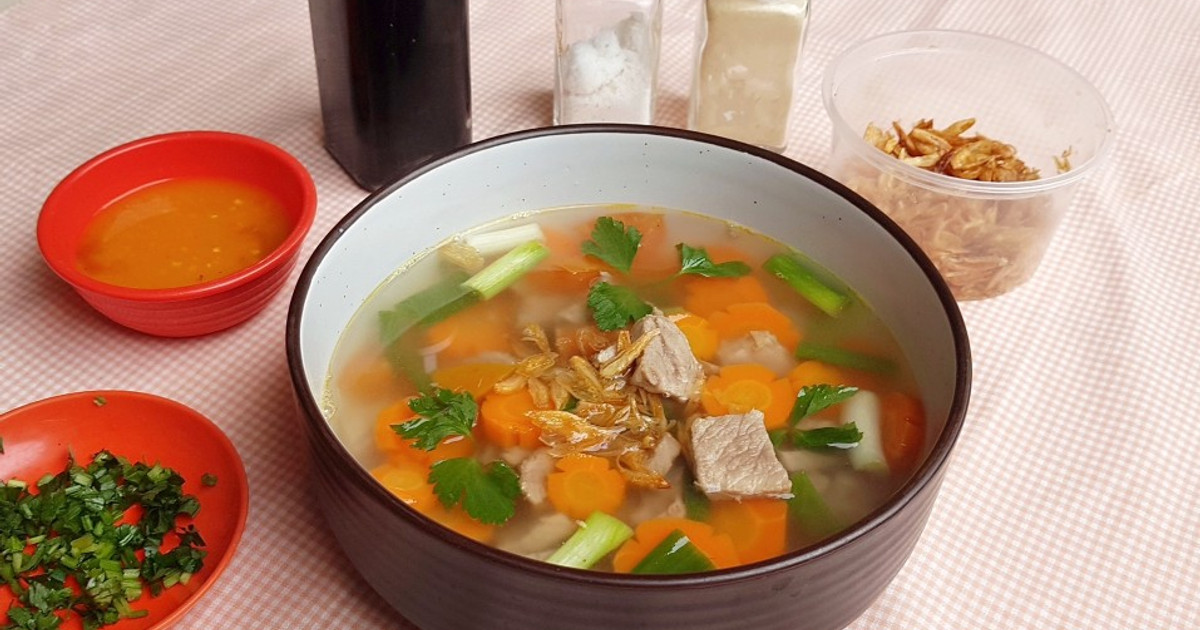 Resep Sop Daging Kuah Bening (simpel, Bumbu Cemplung) Dijamin Nikmat dan Mudah