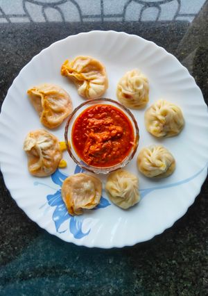 A picture of Corn Cheese Momos.