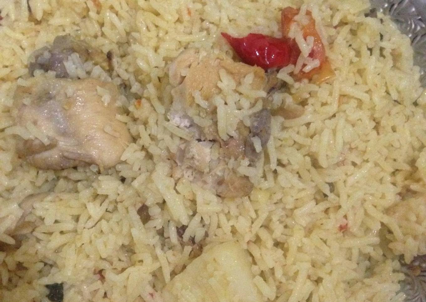 Chicken yakhni puloa