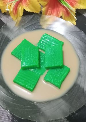 Foto resep Ati Pari' (Pontianak) Dengan Kuah Fiber Cream Gula Merah
