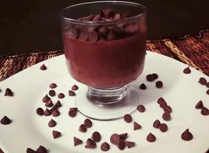 Una foto de Brigadeiro de cuchara (postre Brasileño)