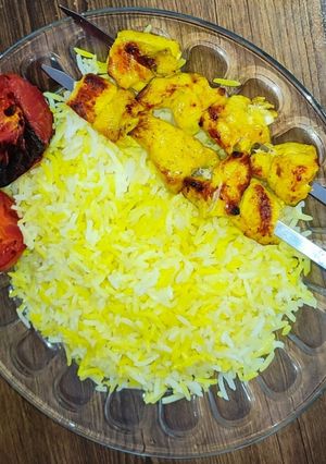 عکسی از دستور جوجه کباب فوری بدون استراحت 🌸