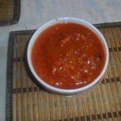 Hot Red Chilli Sauce A picture of Hot Red Chilli Sauce.