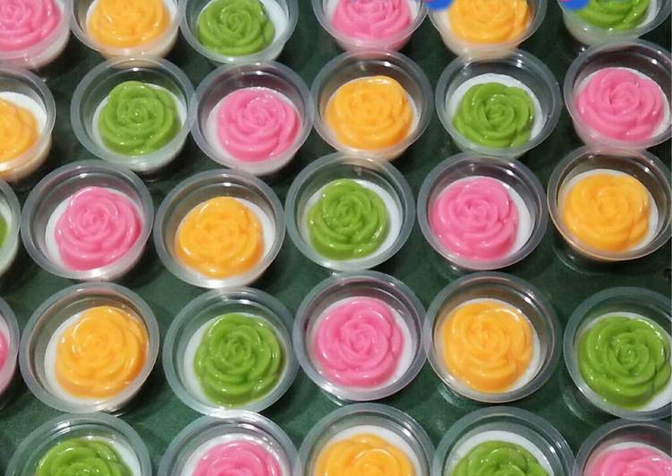 Resep masakan Puding mawar kaca | Bahan Membuat Puding mawar kaca Yang Bikin Ngiler