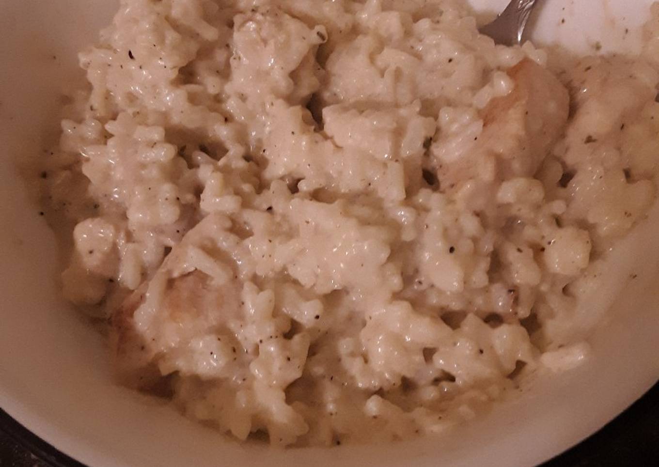 Light chicken and rice cream