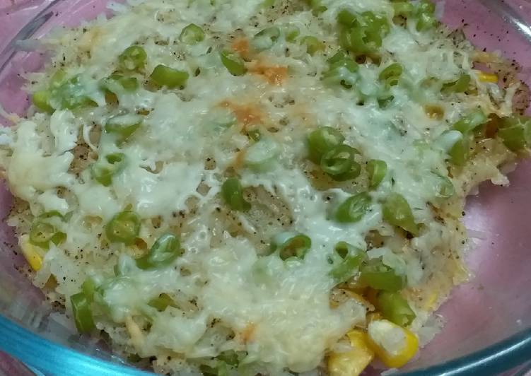 Recipe of Quick Cheesy Corn Potato Bake