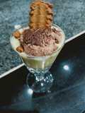 Chocolate mango candy dessert