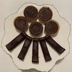 A picture of Chocolate cup cake#chocolocouk.
