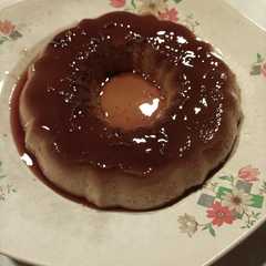Una foto de Flan de leche condensada
