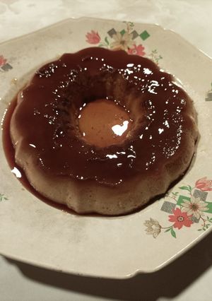 Una foto de Flan de leche condensada