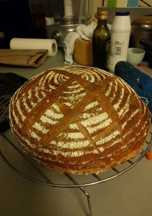 A picture of Retarded Spelt Bread (with special kneads).
