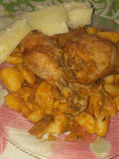 Una foto de Ñoquis de gallina casera... con mandioca😋