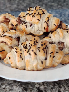 Una foto de Croissants rellenos de cacao