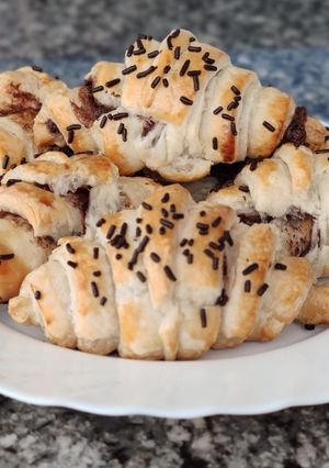Una foto de Croissants rellenos de cacao
