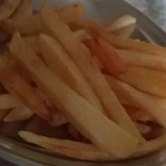 A picture of Golden potatoes fries.