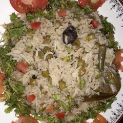 A picture of Green peas pulao.