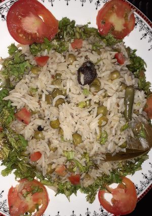 A picture of Green peas pulao.